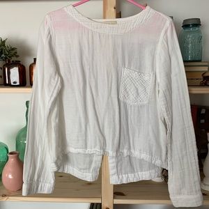 Button Back Cloth and Stone Blouse